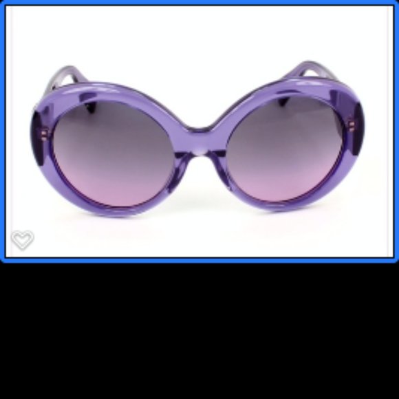 RARE VERSACE PURPLE MEDUSA ROUND SUNGLASSES - Picture 7 of 7